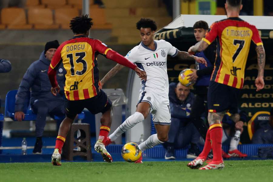 Tajon Buchanan, durante el Lecce-Inter