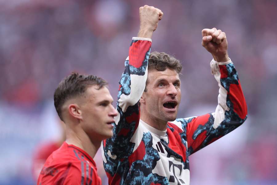Thomas Müller et Joshua Kimmich samedi.
