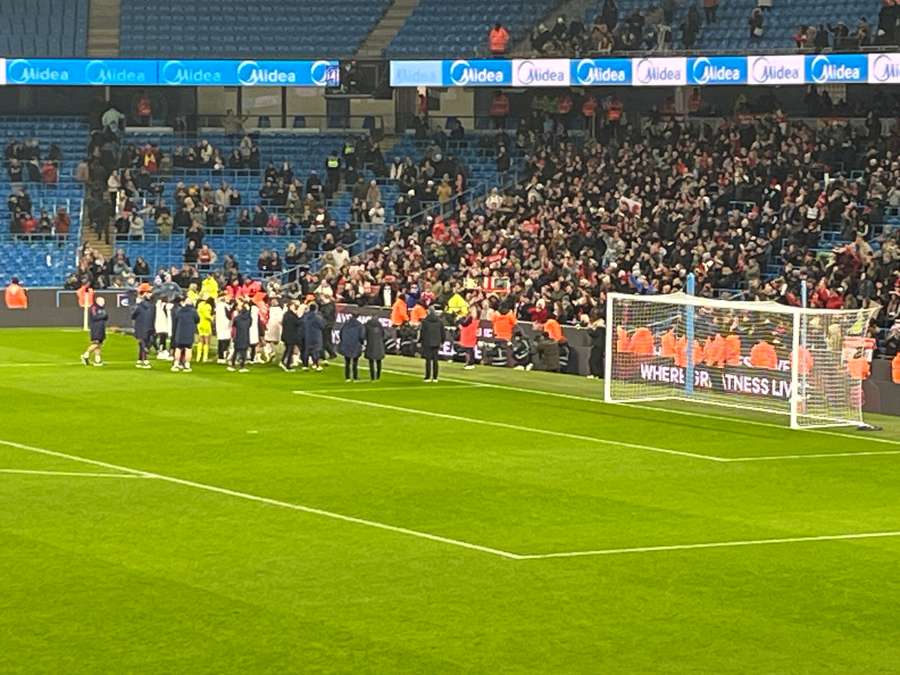 Post-match celebrations