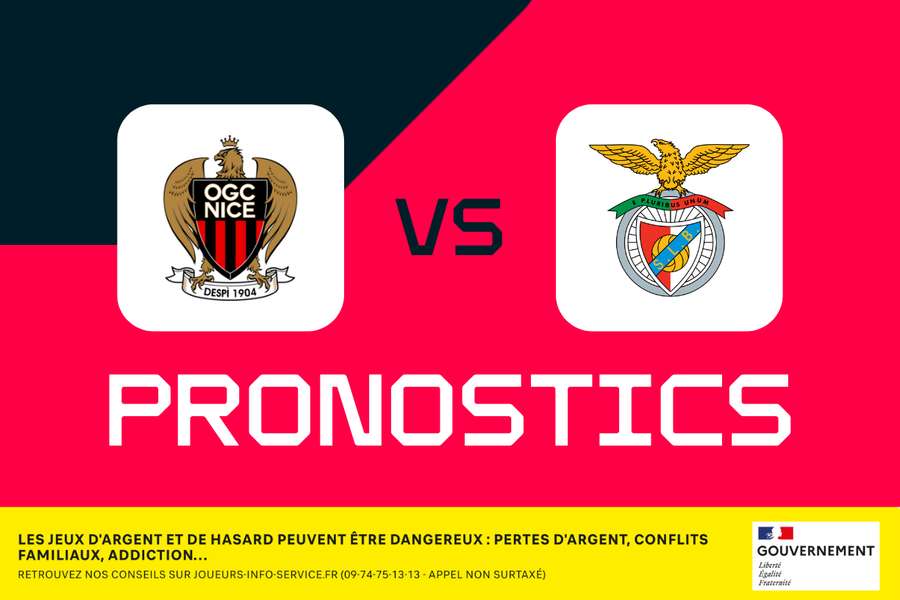 Nice - Benfica : pronostics, meilleurs paris et cotes (Ligue des Champions)