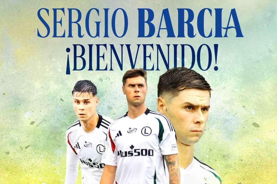 Sergio Barcia opuszcza Legię, będzie grał na wypożyczeniu w Las Palmas