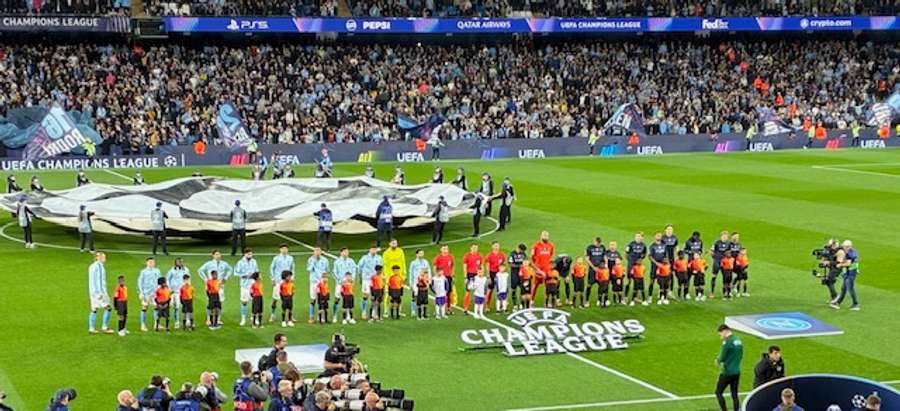Man City and Napoli players prepare for their Champions League opener