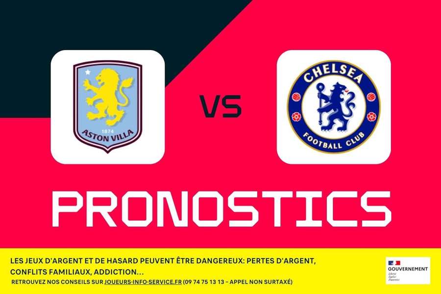 Aston Villa vs Chelsea : Les pronostics, les meilleurs paris et les cotes (Premier League) Aston Villa vs Chelsea : Les pronostics, les meilleurs paris et les cotes (Premier League)
