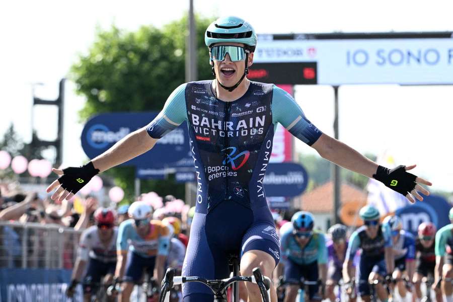 Alec Segaert celebrates his win Alec Segaert celebrates his win