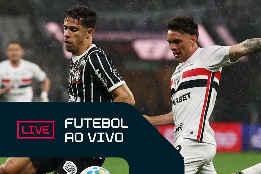 Gabriel Paulista e Enzo Díaz em Corinthians x São Paulo, pelo Brasileirão