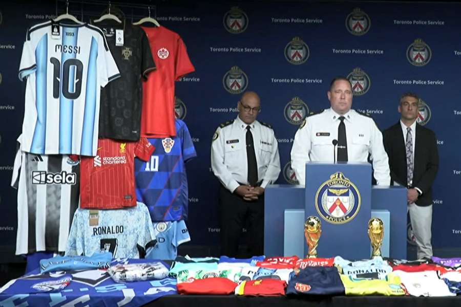 Toronto police seize largest collection of fake jerseys ever ahead of World Cup Toronto police seize largest collection of fake jerseys ever ahead of World Cup