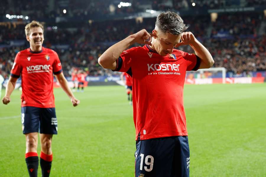 Bryan Zaragoza está brillando con el Osasuna