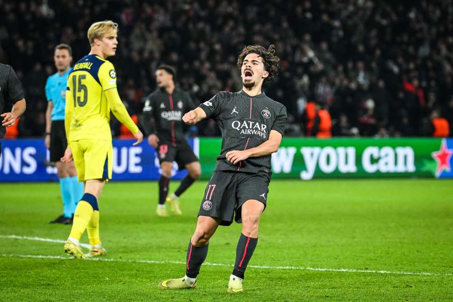 Vitinha festeja pelo PSG