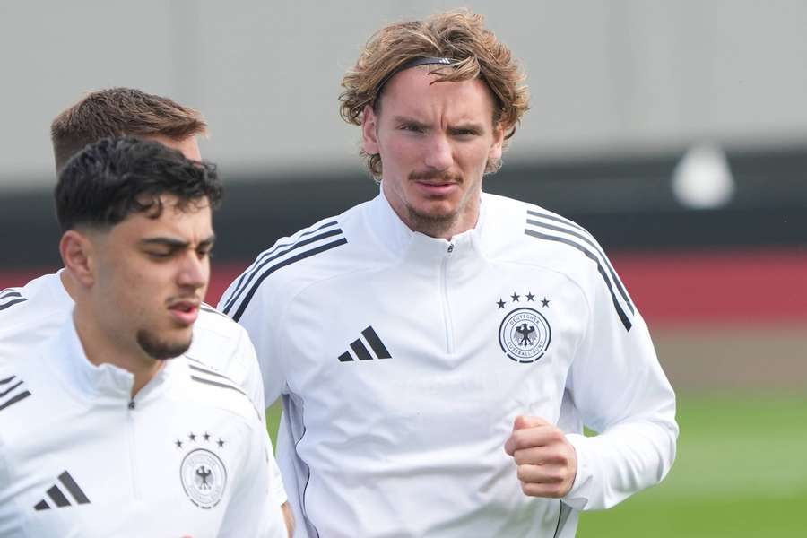 Nick Woltemade beim Training am Dienstag.