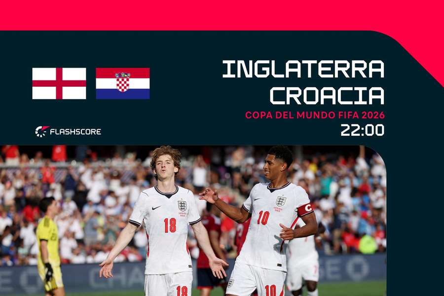 Inglaterra y Croacia juegan desde las 22 horas