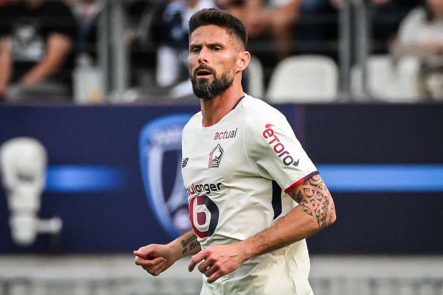 Giroud avec le LOSC le 26 avril.