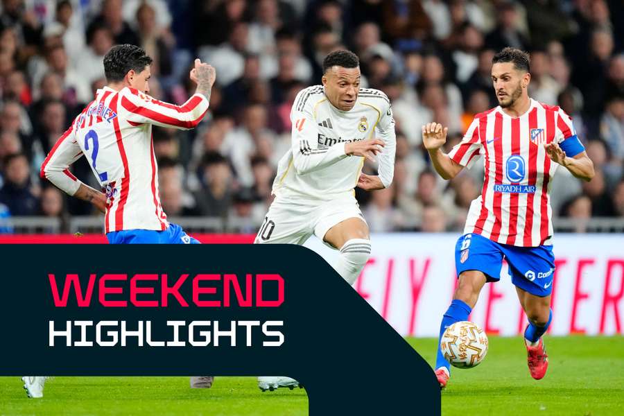 Kylian Mbappe (centre) in action against Atletico Madrid last season Kylian Mbappe (centre) in action against Atletico Madrid last season