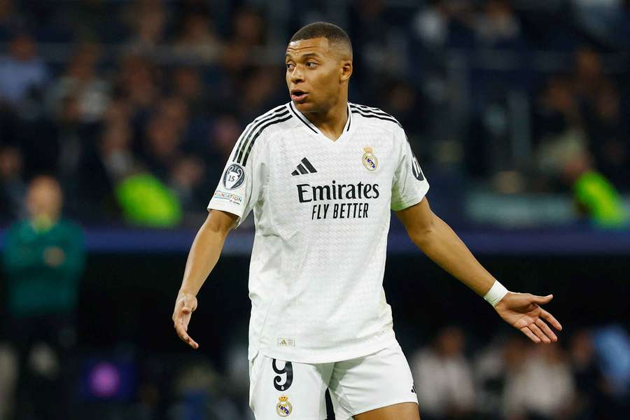 Kylian Mbappe in action for Real Madrid