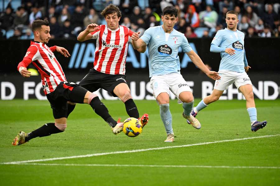 Berenguer anota el 0-1 en Balaídos