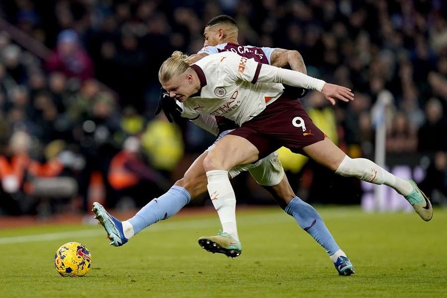 Erling Haaland kampt met een voetblessure