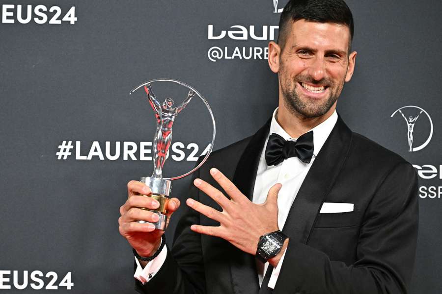Djokovic has now won the award five times