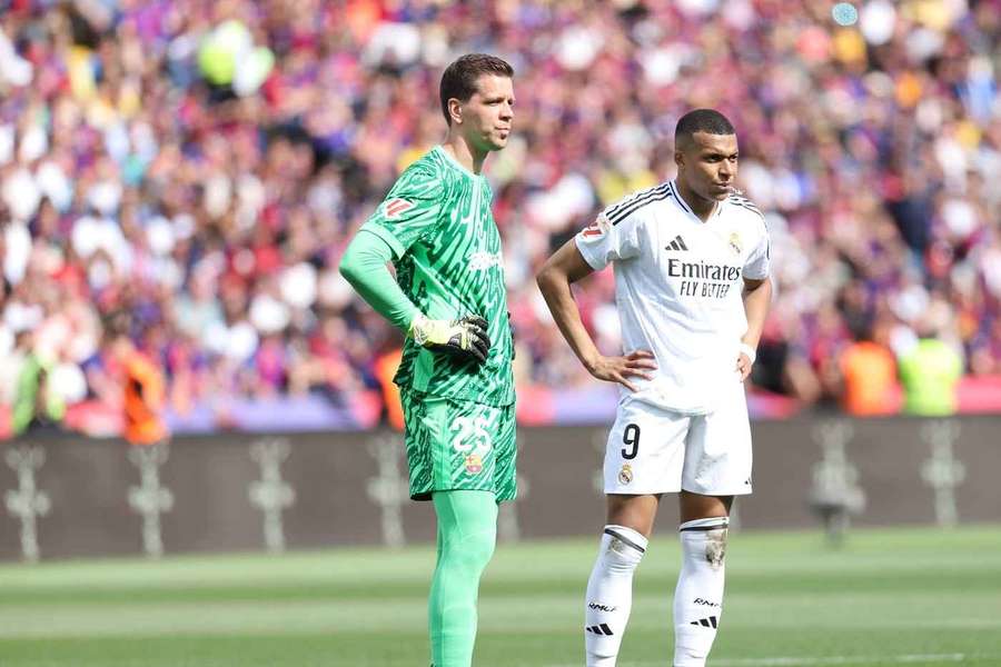Wojciech Szczęsny și Kylian Mbappe Wojciech Szczęsny și Kylian Mbappe