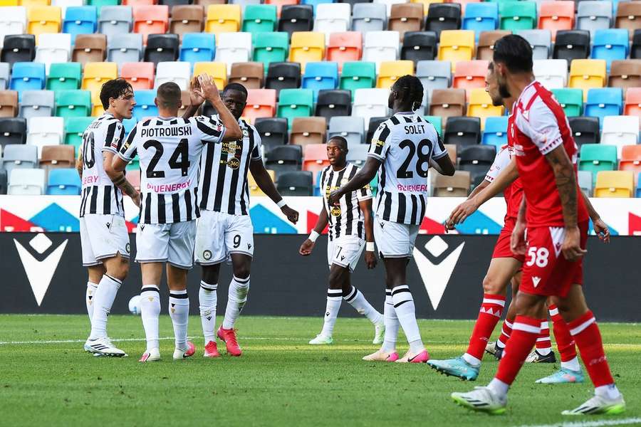 Keinan Davis festeggia il gol Keinan Davis festeggia il gol