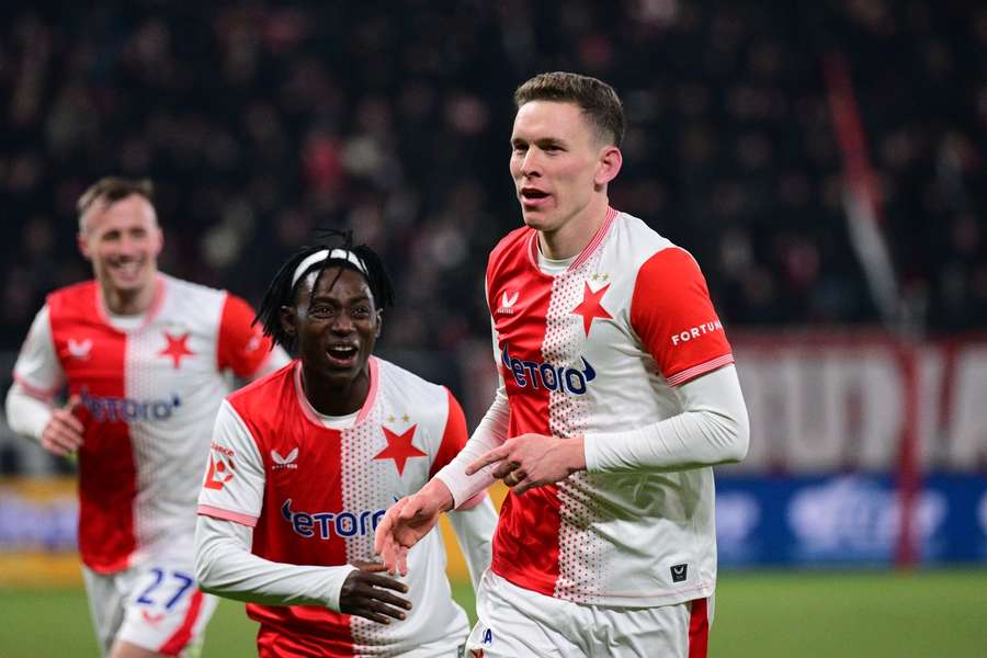 Lukáš Provod byl jednou z ústředních postav Slavie v derby s Bohemians.