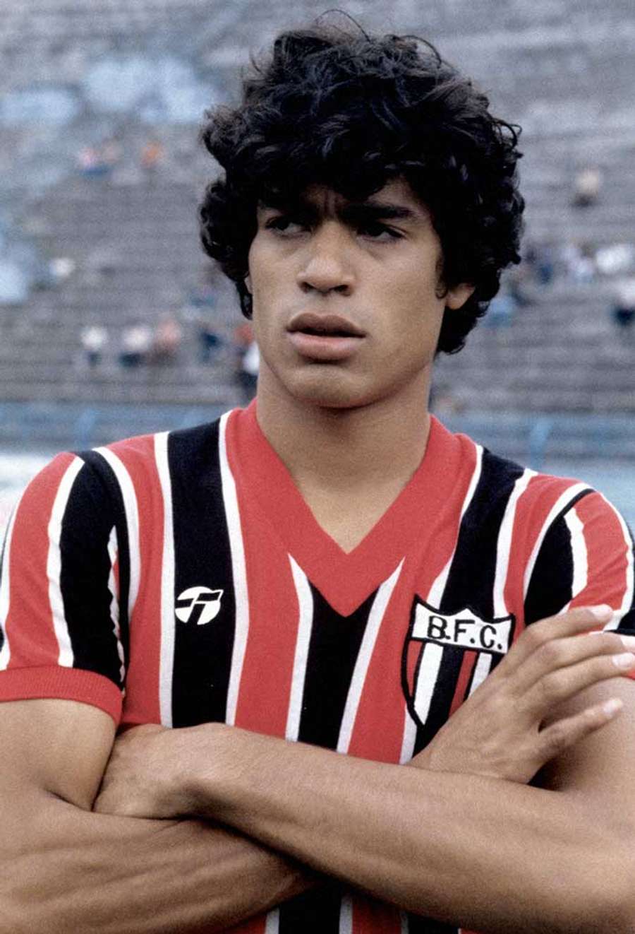 Raí, em 1980, no Botafogo