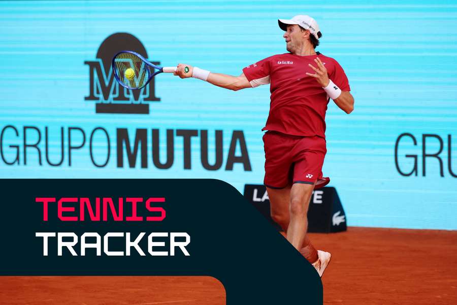 Casper Ruud is in quarter-final action today