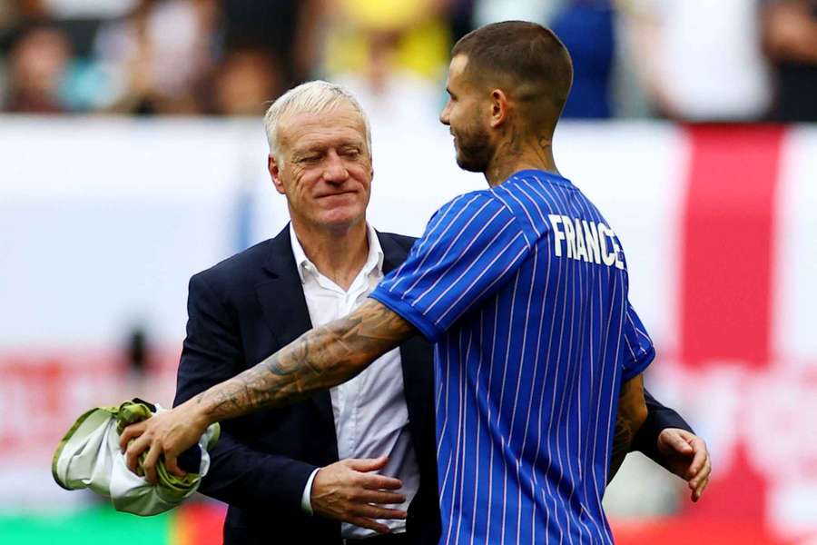 Didier Deschamps po zápase s Anglií. Didier Deschamps po zápase s Anglií.