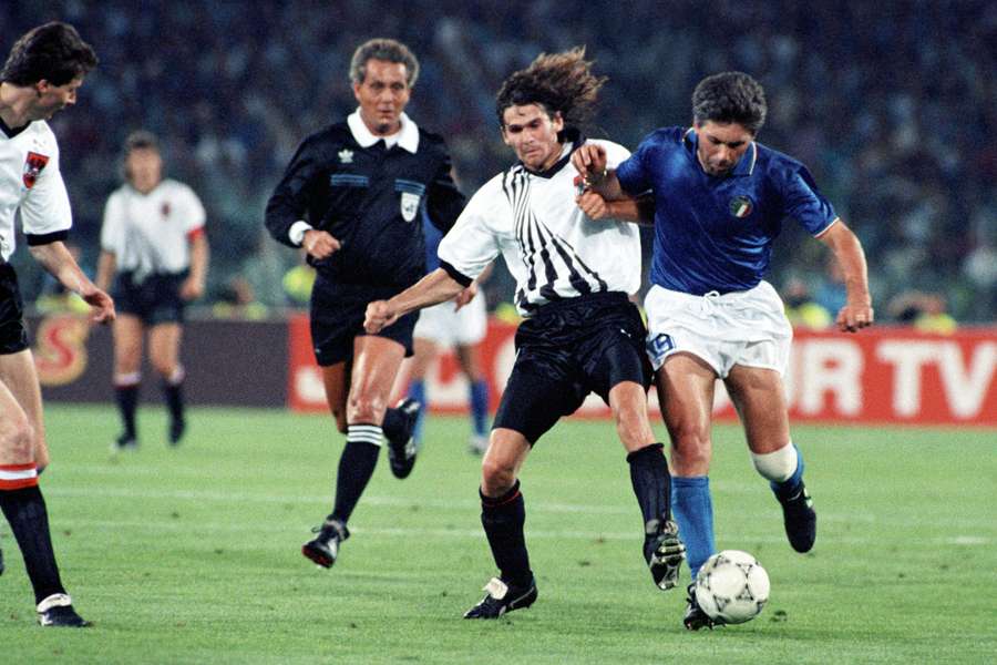 Ancelotti, con gli Azzurri contro l'Austria a Italia 1990