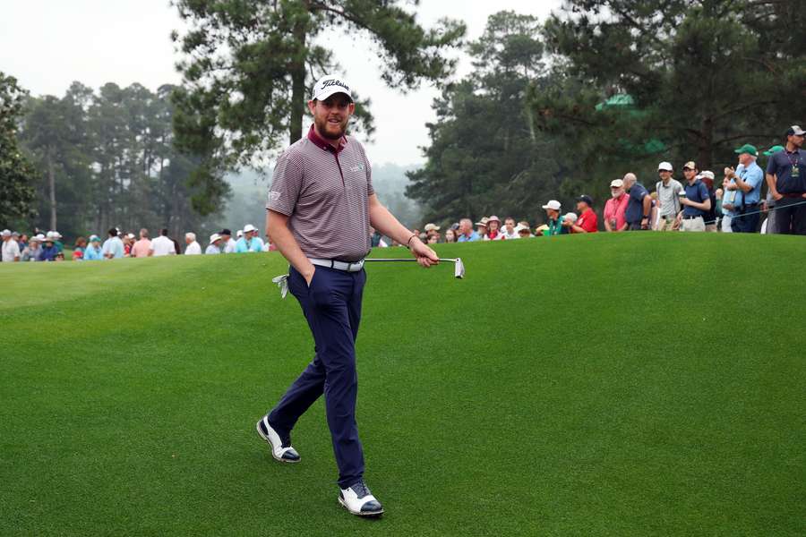 Matthew McClean of Northern Ireland walks to the second tee