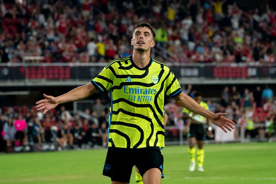 Kai Havertz grabbed his first goal in an Arsenal shirt in Wednesday's 5-0 friendly win against the MLS All-Stars in Washington D.C.