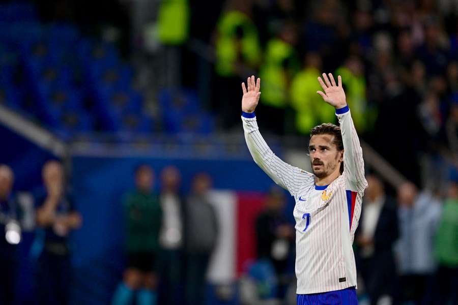 Antoine Griezmann le mois dernier après le match contre la Belgique.