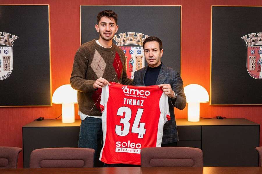 Tiknaz vai ser o número 34 do SC Braga