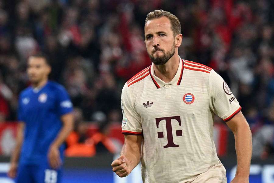 Harry Kane, del Bayern de Múnich, en acción