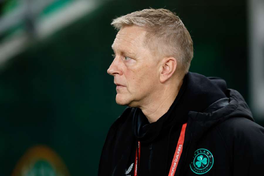 Hallgrimsson on the touchline Hallgrimsson on the touchline