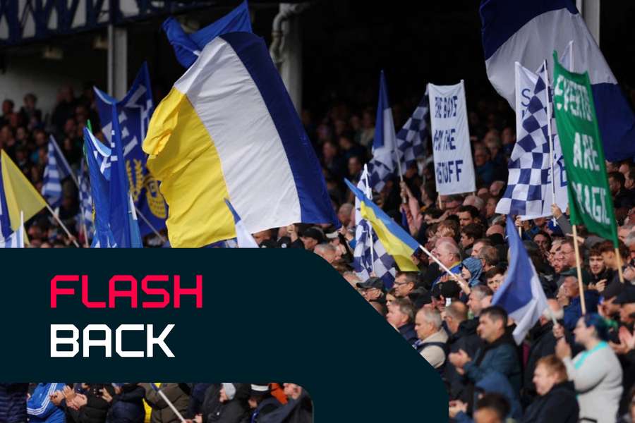 Seguidores del Everton durante un partido reciente contra el Crystal Palace