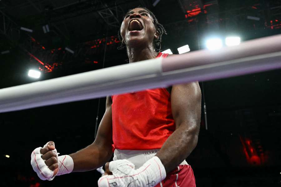 Boxer Ngamba wins first medal for Refugee Olympic Team