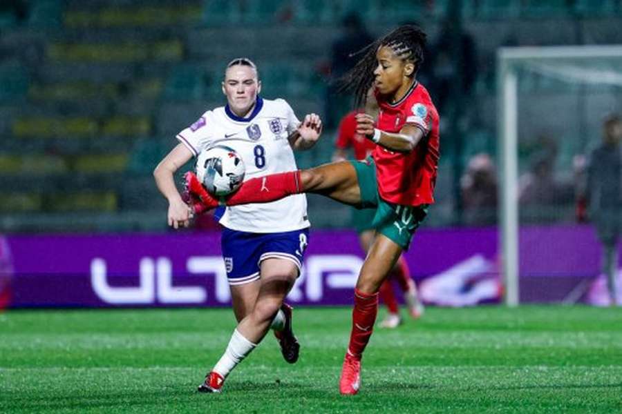 Jéssica Silva entrou na segunda parte do encontro com Inglaterra