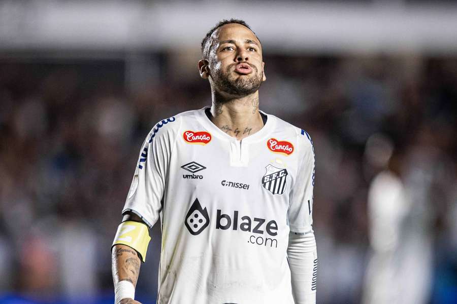 Neymar na estreia pelo Santos