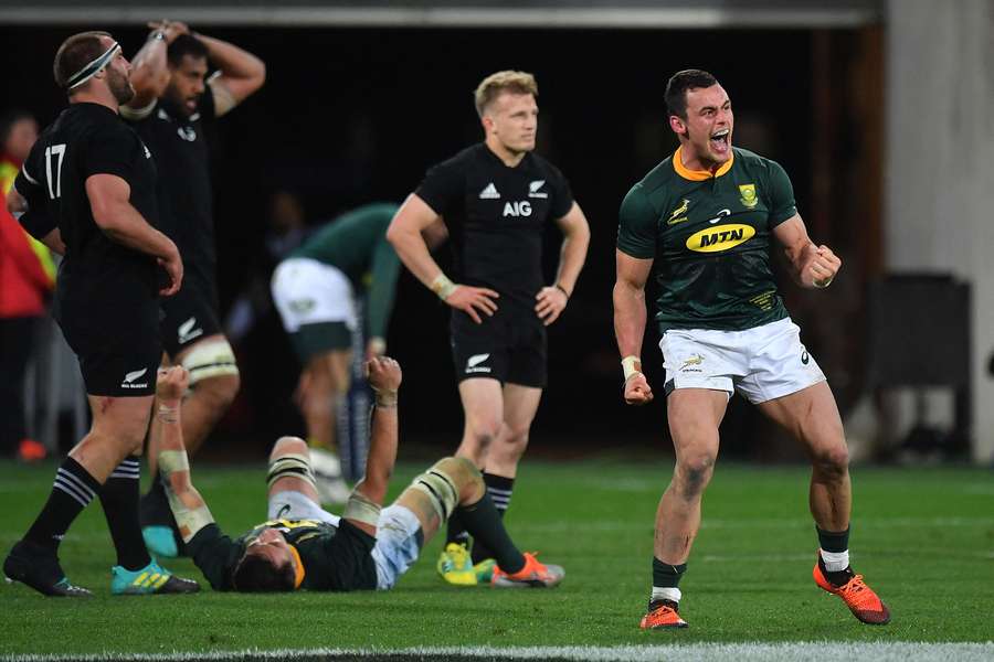 Jesse Kriel reacts after the final whistle in Wellington in 2018 Jesse Kriel reacts after the final whistle in Wellington in 2018