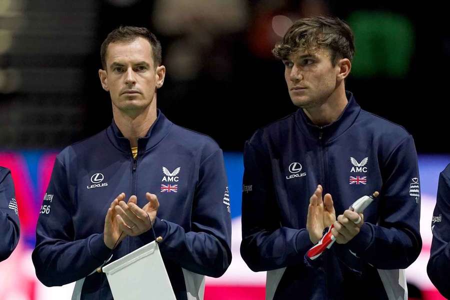 Andy Murray und Jack Draper beim Davis Cup 2023.