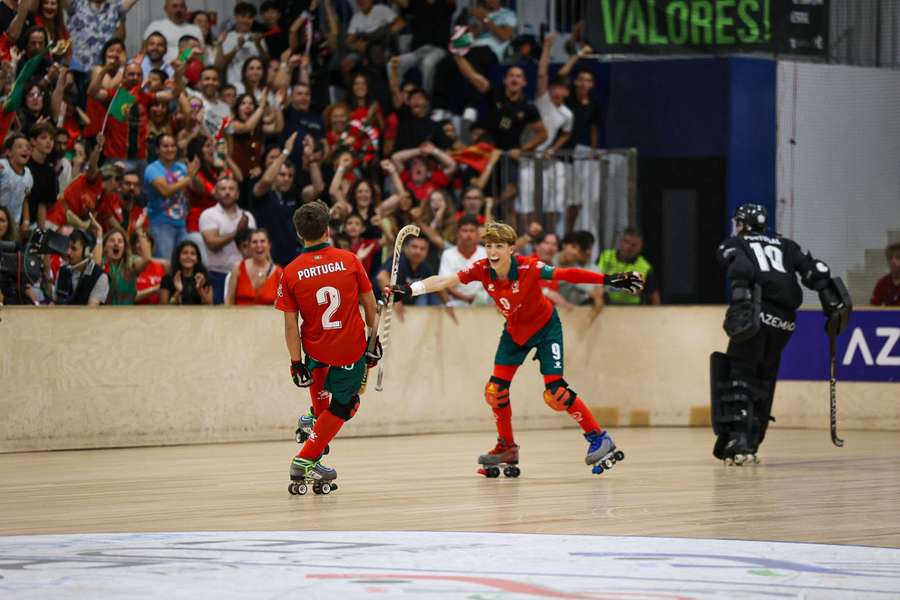 Momento de festa dos portugueses
