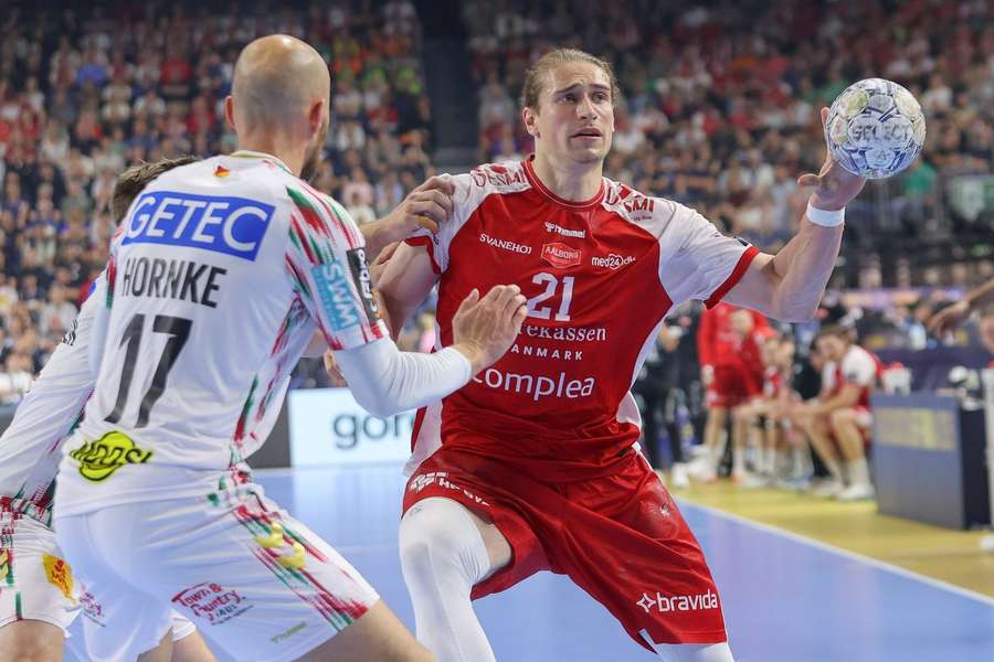 Aalborg's Juri Knorr in action against Magdeburg in the battle for third spot in last season's Final Four Aalborg's Juri Knorr in action against Magdeburg in the battle for third spot in last season's Final Four