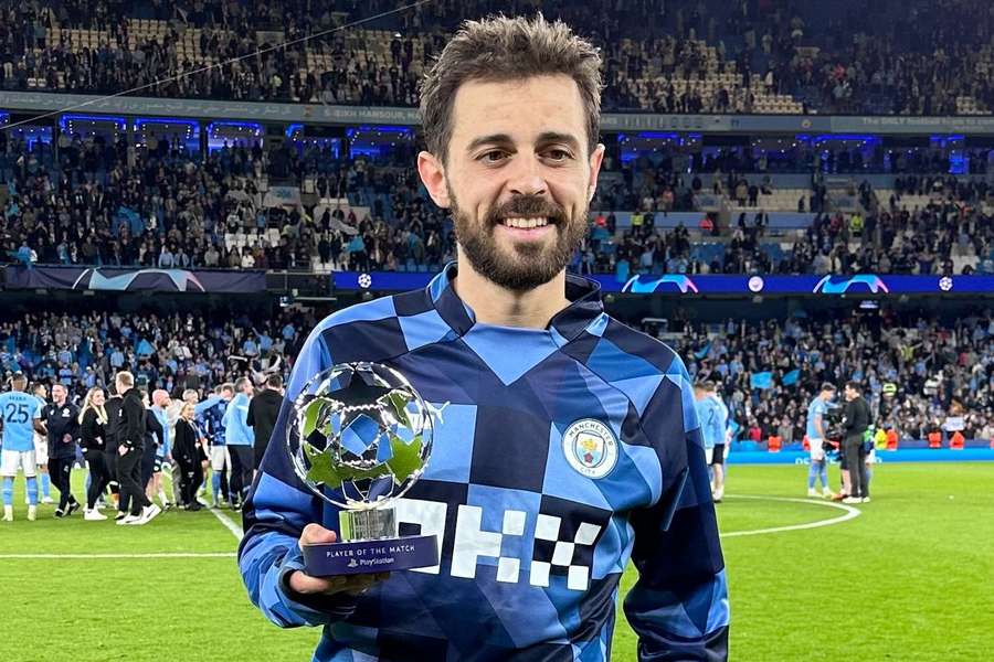 Bernardo Silva a marqué deux buts et a été élu meilleur joueur sur le terrain.