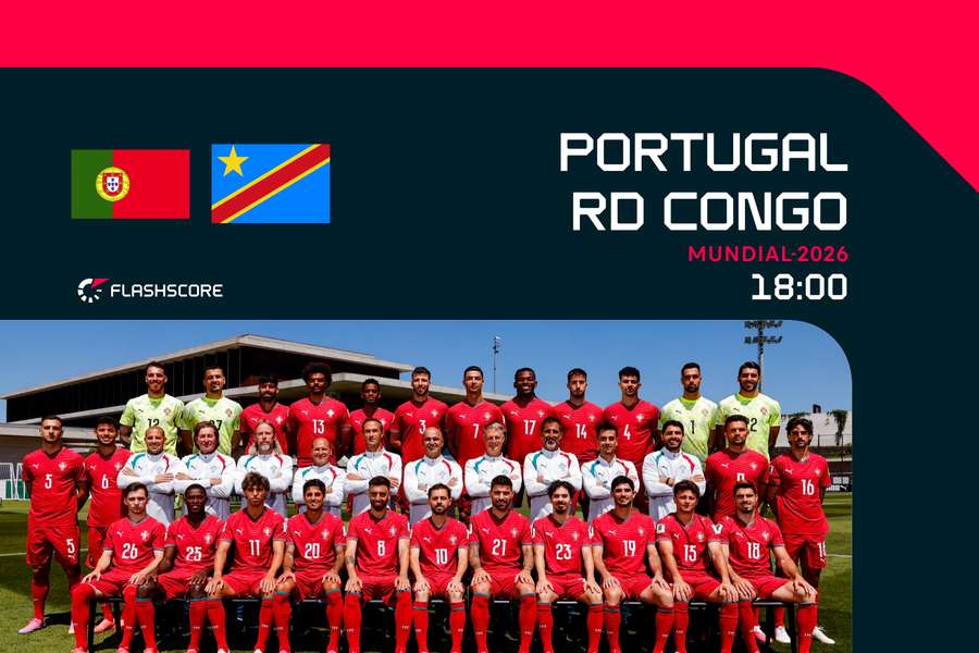 Portugal estreia-se contra a RD Congo Portugal estreia-se contra a RD Congo