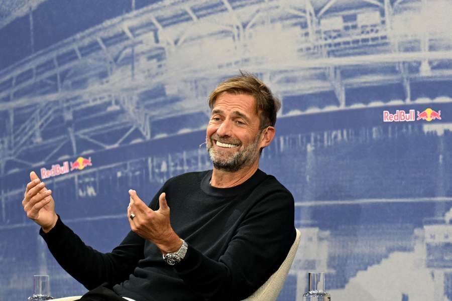 Klopp durante la rueda de prensa en la que anunció su nuevo cargo
