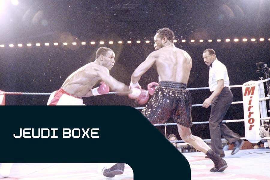Chris Eubank face à Nigel Benn en 1990 Chris Eubank face à Nigel Benn en 1990