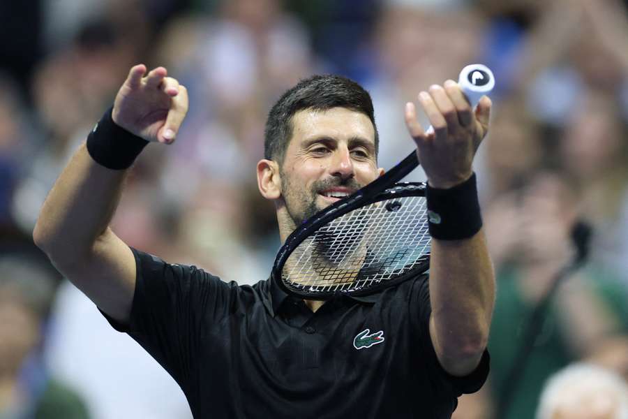 Novak Djokovic celebrates US Open win over Cameron Norrie Novak Djokovic celebrates US Open win over Cameron Norrie