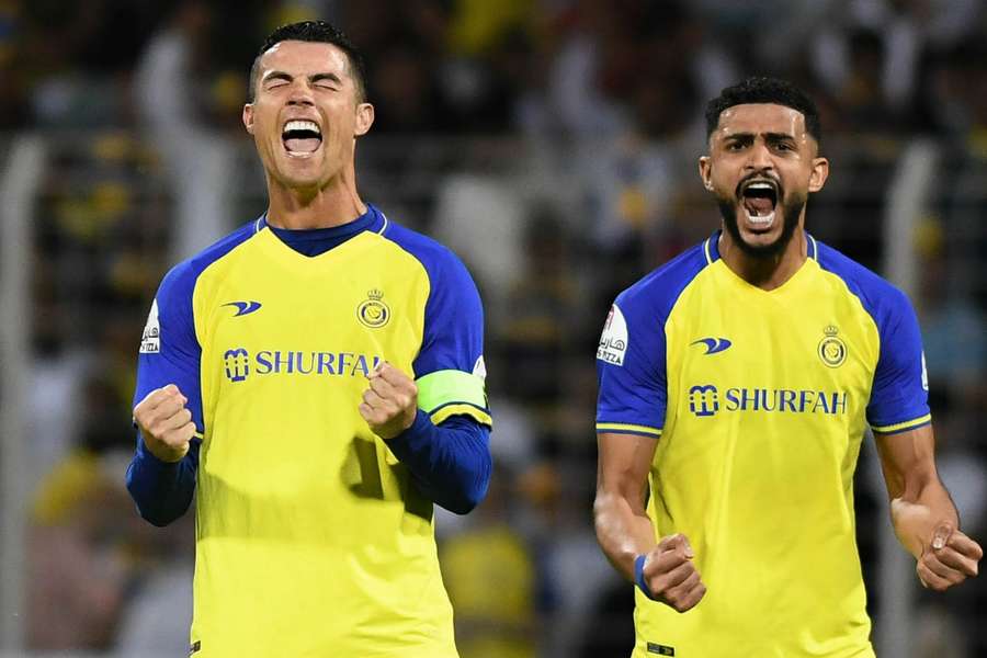 Ronaldo (l.) setzte gegen Al Wehda ein erstes Ausrufezeichen in Saudi Arabien.