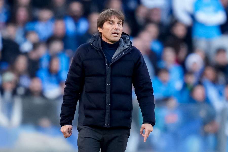Antonio Conte durante Napoli-Venezia