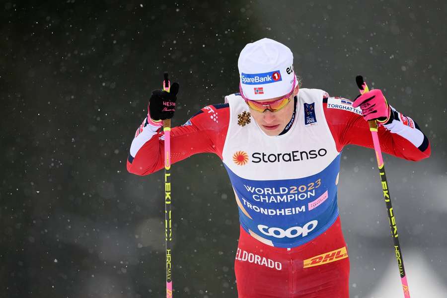 Johannes Hösflot Kläbo ziin der Loipe.
