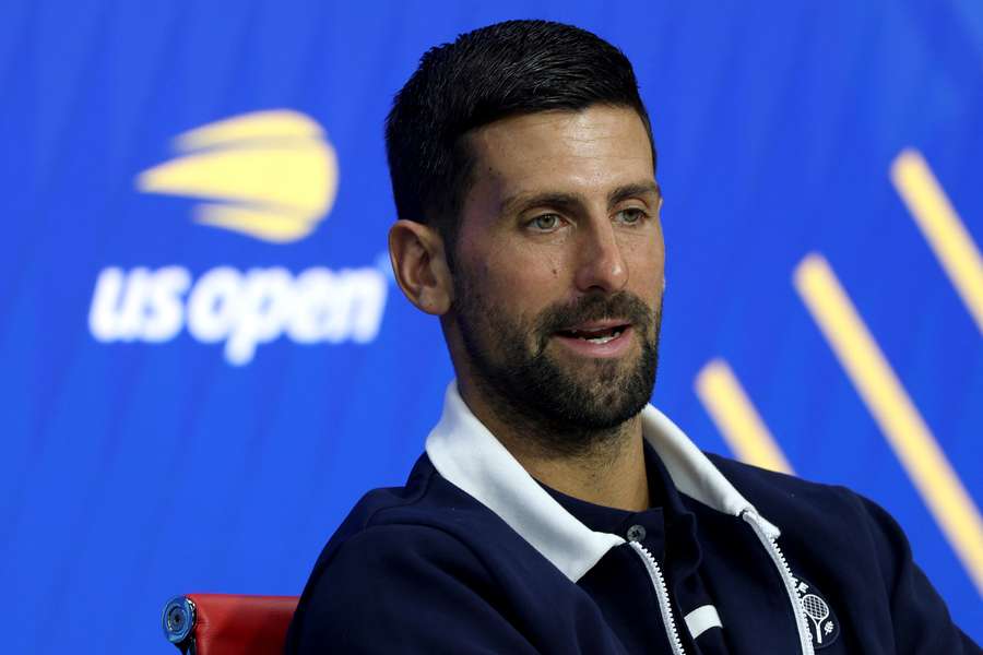 Novak Djokovic responde preguntas durante el Día de Medios previo al US Open